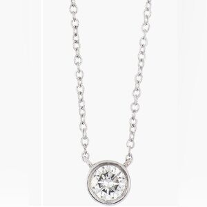 BONY LEVY DIAMOND PENDANT NECKLACE 14K WHITE GOLD .10 CTW